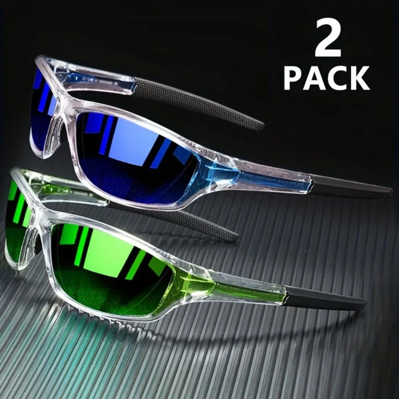 Fishing Sunglasses Polarized - 1/2PCS Kacamata Olahraga untuk Pria Ringan,