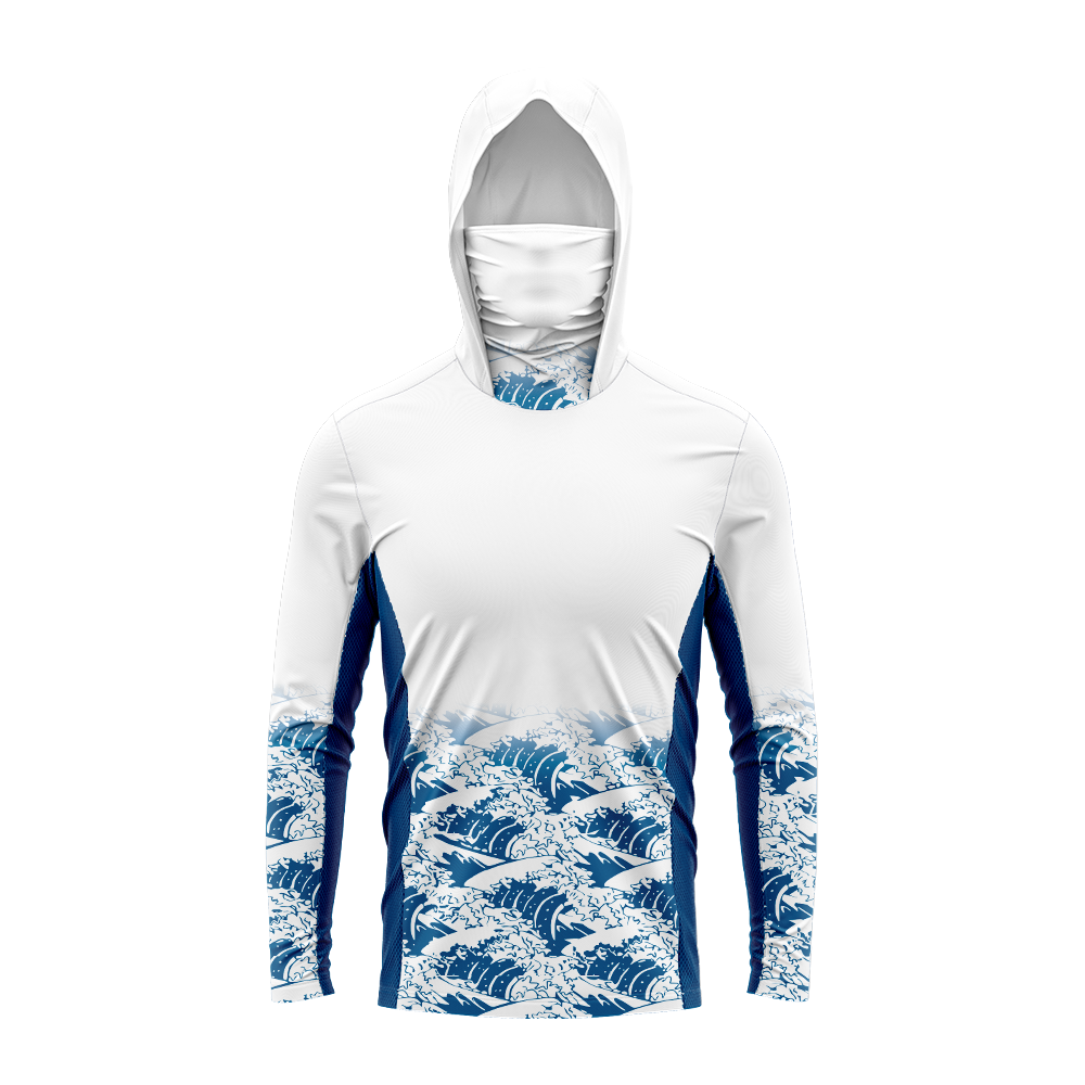 Hoodie Pancing Anti-UV Pria Wa - Fishing Hoodie ulasan dan harga