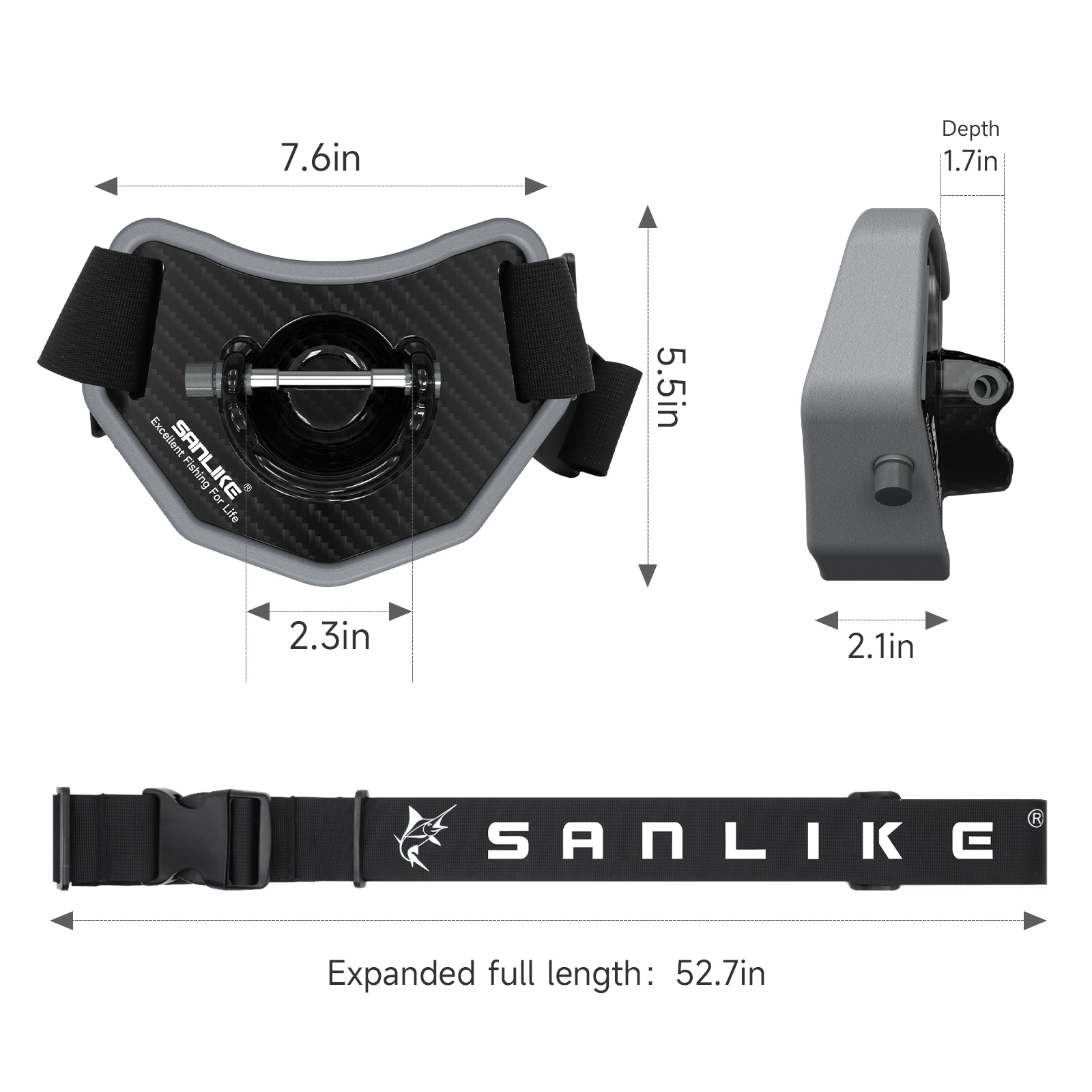 SANLIKE sabuk pancing, batang  - Fishing Belt ulasan dan harga