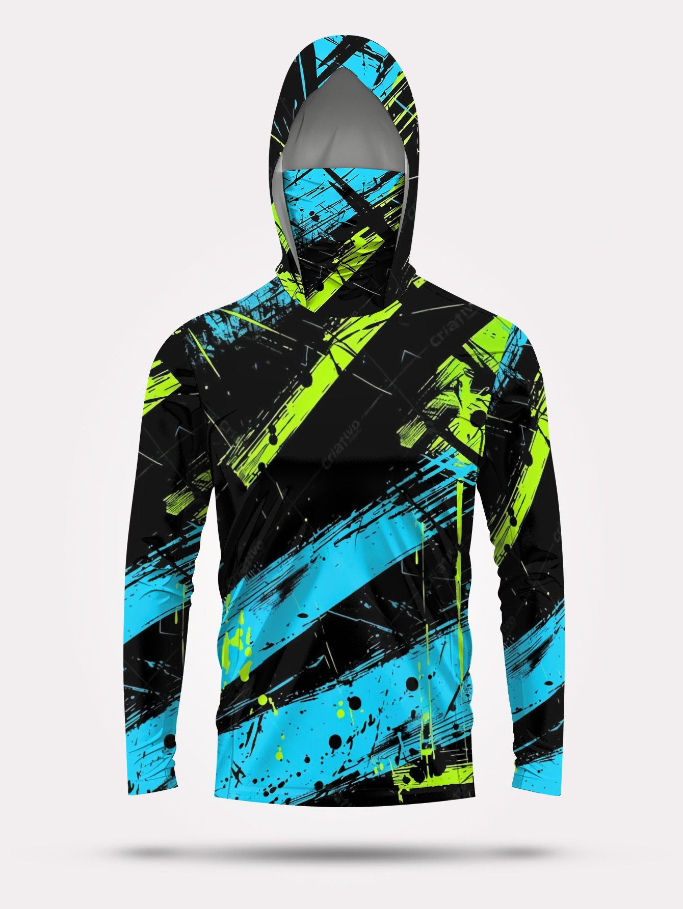 Hoodie Pancing Pria Lengan Pan - Fishing Hoodie ulasan dan harga