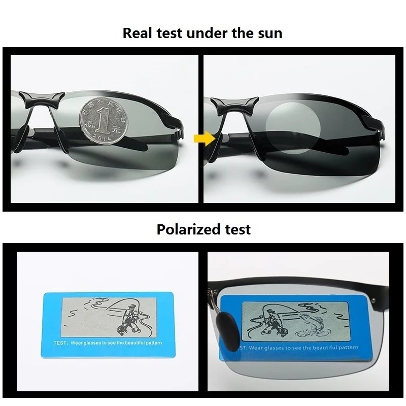 Kacamata Pria Photochromic Pol - Fishing Sunglasses Polarized ulasan dan harga